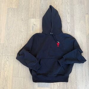 Ami Black Hoodie men’s sm/women’s m
